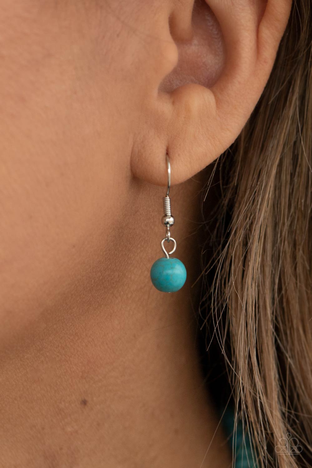 A Heart Of Stone Blue Necklace - Paparazzi Accessories