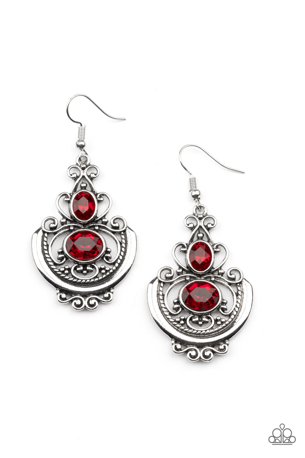 Unlimited Vacation Red Earring - Paparazzi Accessories