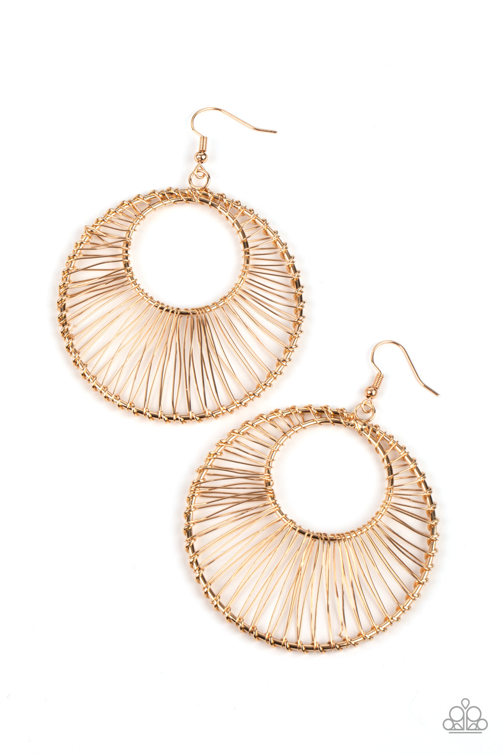 Artisan Applique Gold Earring - Paparazzi Accessories