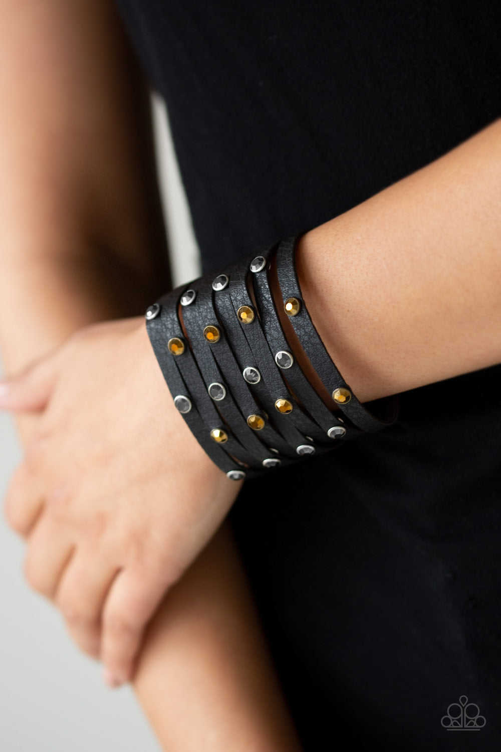 Go-Getter Glamorous Black Bracelet - Paparazzi Accessories