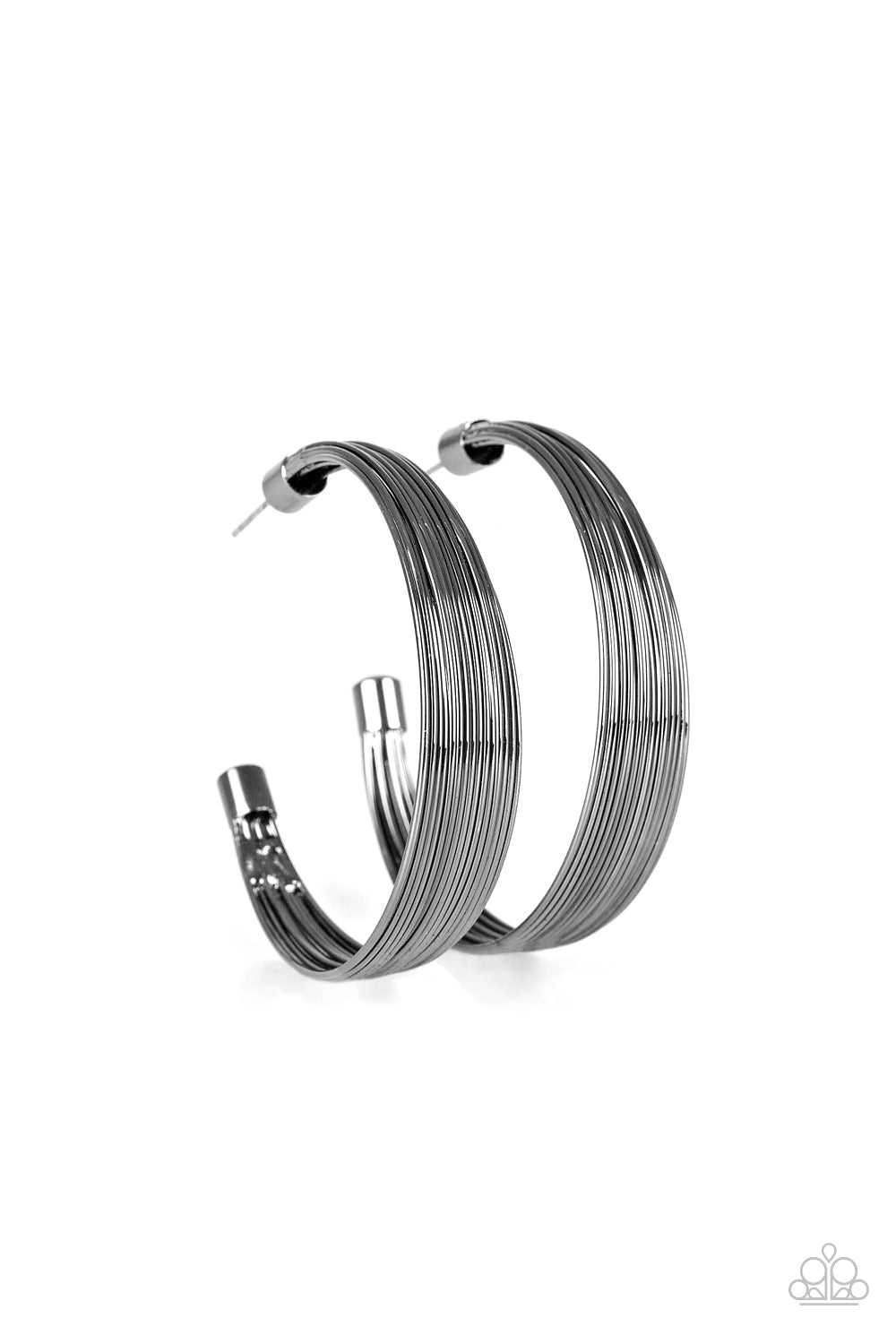 Live Wire Black Earring - Paparazzi Accessories