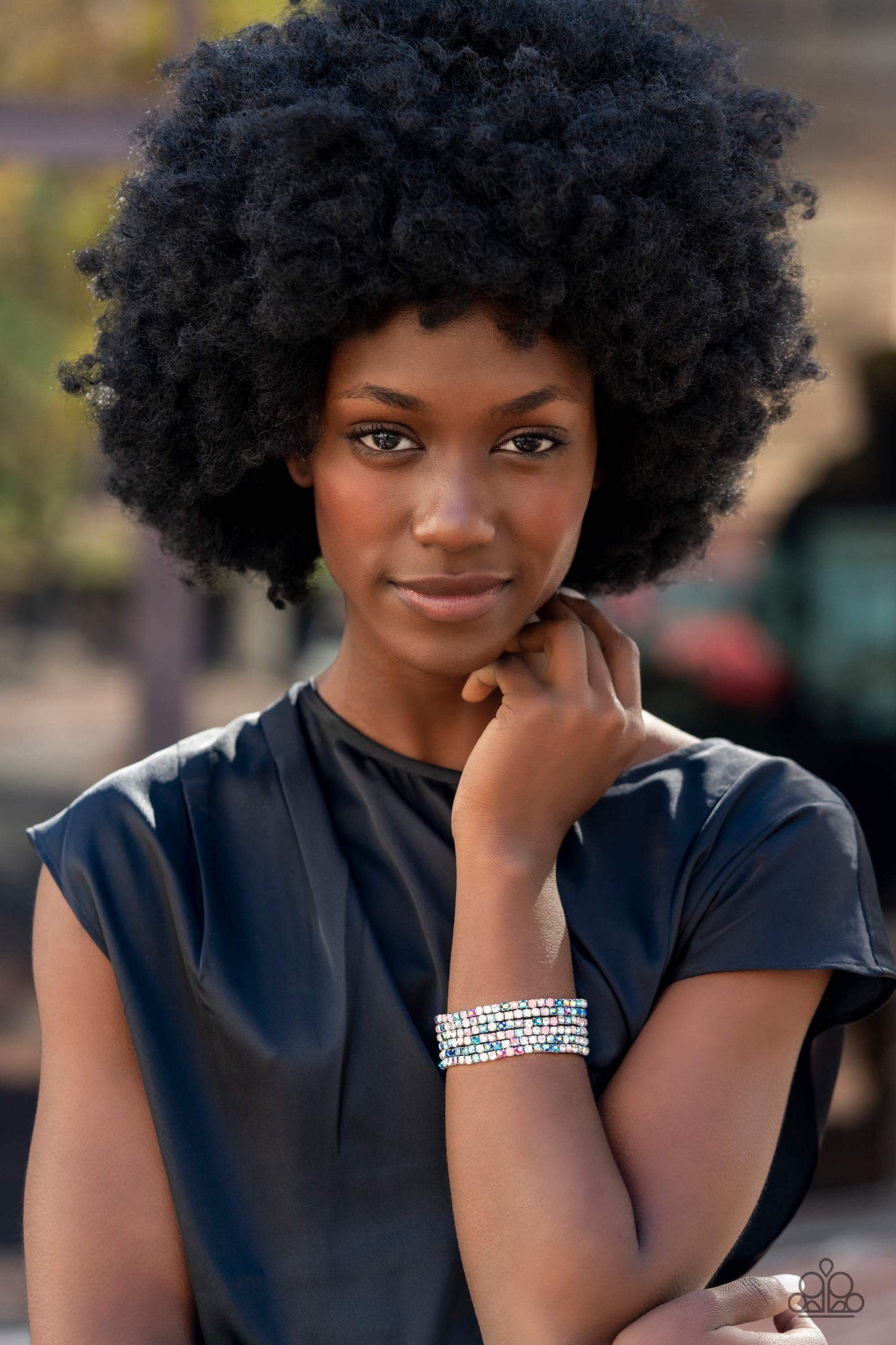 Rock Candy Rage Multi Bracelet - Paparazzi Accessories Embellished in rhinestone studs, six bracelets threaded along elastic stretchy bands stack across the wrist. Opalescent white, clear, and shades of iridescent in fuchsia, baby pink, and blues create a dramatic collision of color and shimmer. Due to its prismatic palette, color may vary. Sold as set of six bracelets. December 2022 Life of the Party!