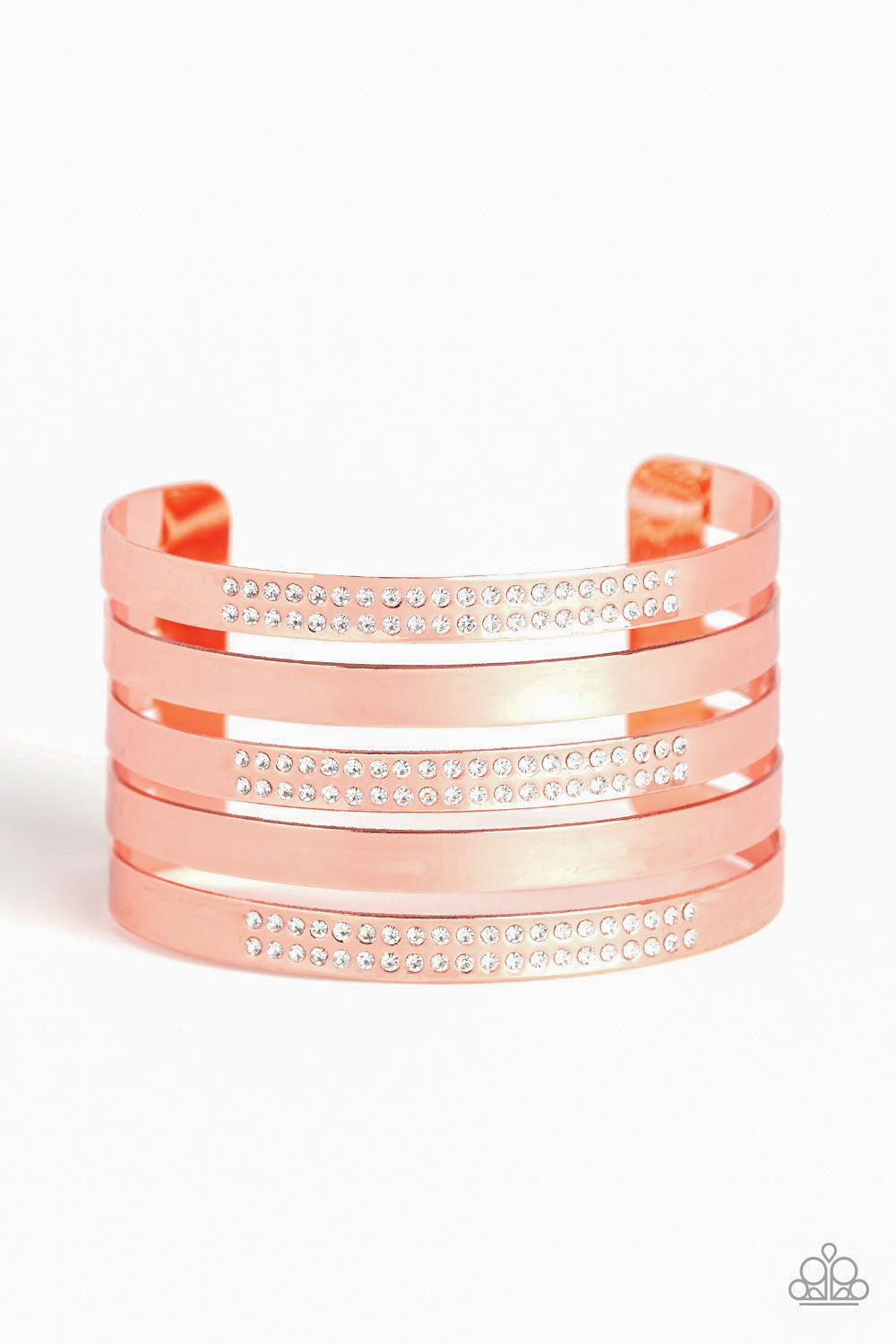 Big Time Shine Copper Cuff Bracelet - Paparazzi Accessories