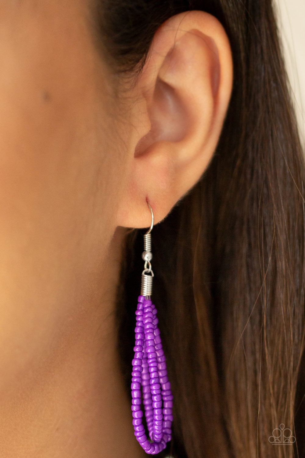 The Great Outback Purple Seed Bead Necklace - Paparazzi Accessories