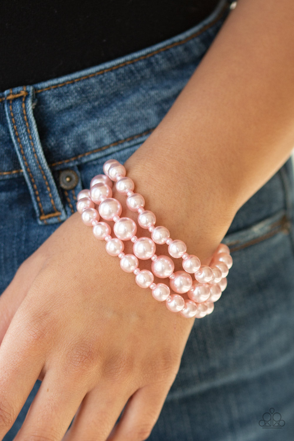Total PEARL-fection Pink Pearl Bracelet - Paparazzi Accessories