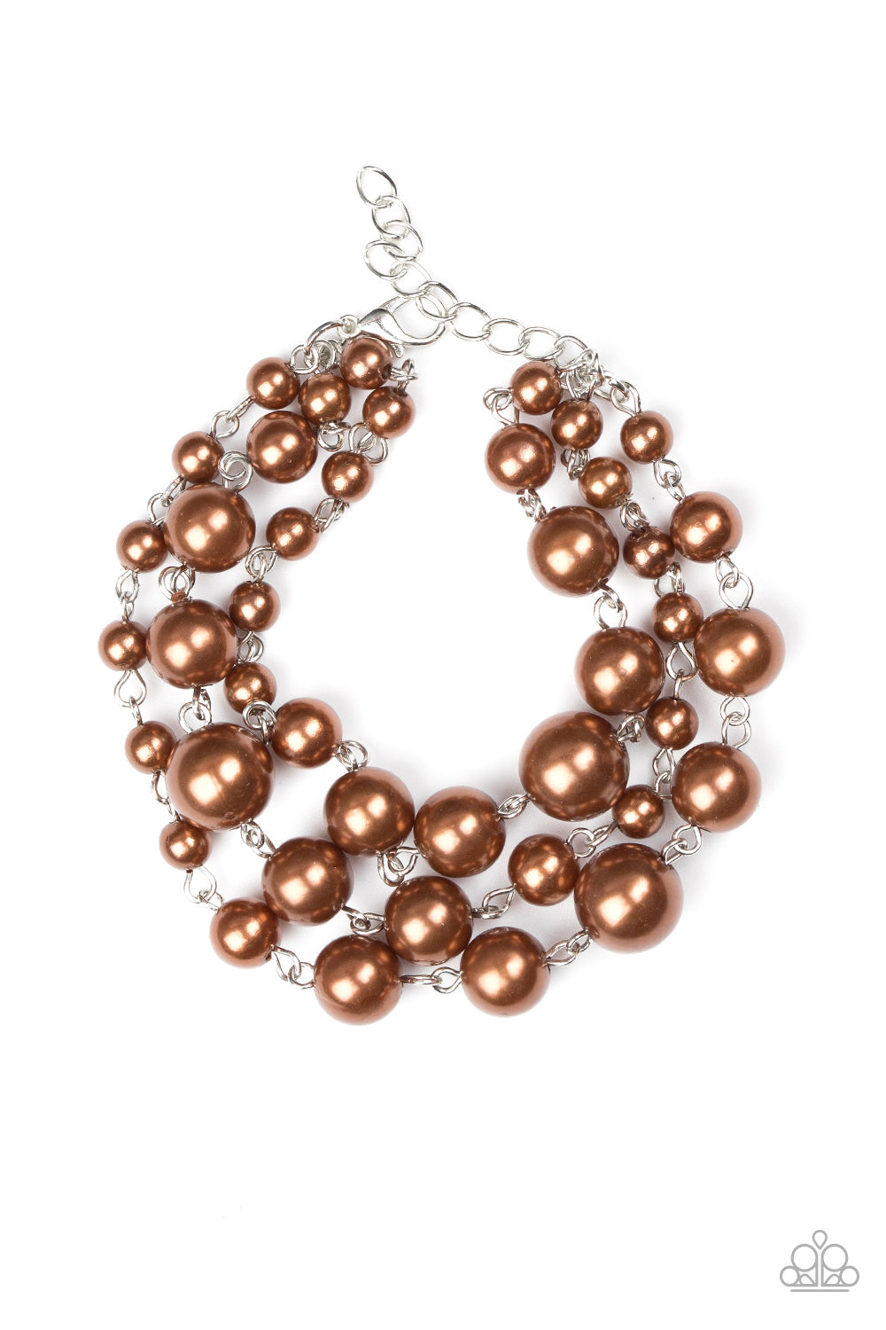Until The End Of TIMELESS Brown Pearl Bracelet - Paparazzi Accessories