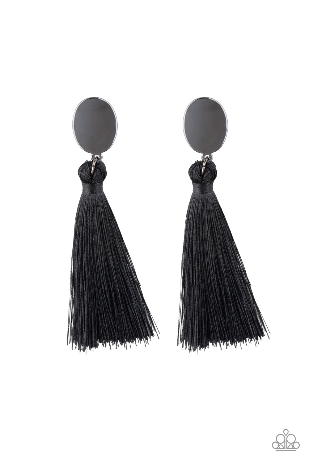 Va Va PLUME Black Fringe Earring - Paparazzi Accessories