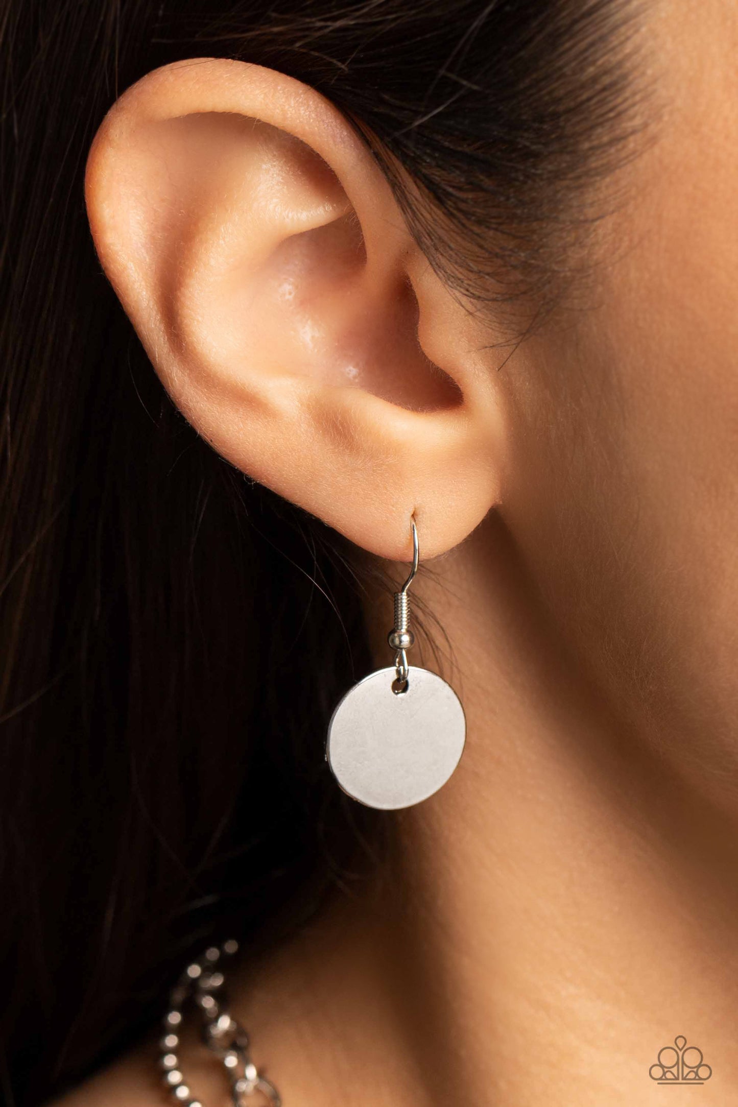 Masterpiece in Progress Multi Necklace - Paparazzi Accessories Featuring three inspirational pendants, a copper star, brass circle, and silver square fall along a silver chain. The star features the phrase "own it," the circle features the phrase "one of a kind," and the square pendant features the phrase "masterpiece in progress." Hanging just above the inspiring collection, a silver ball chain creates an additional layer to the design. Includes one pair of matching earrings.