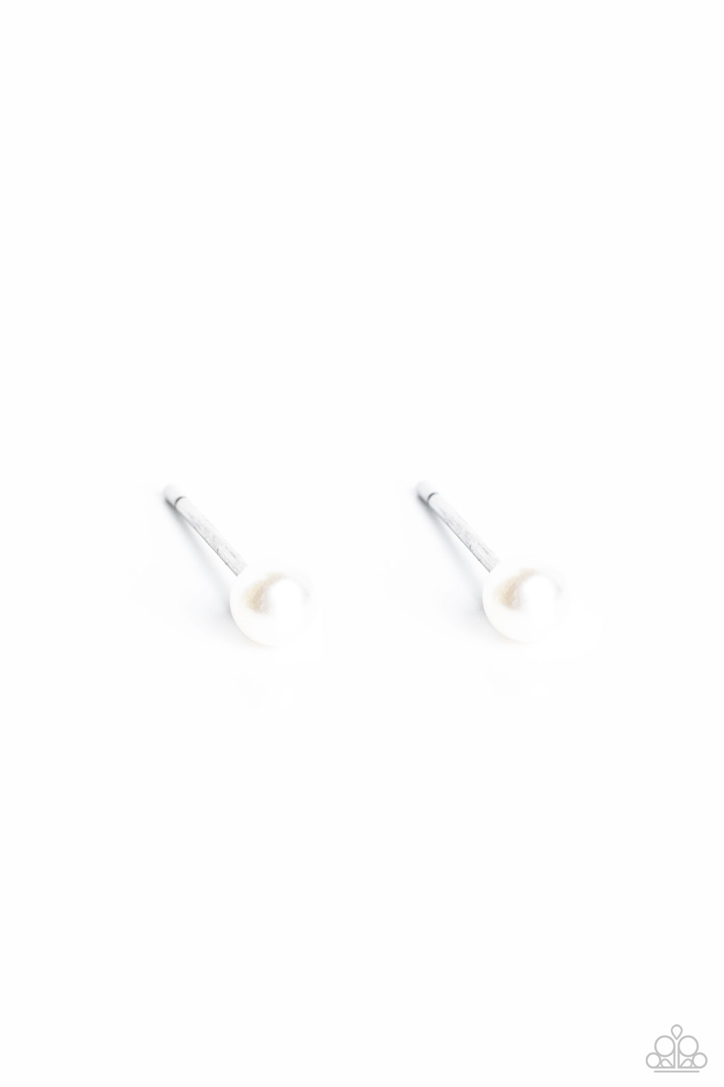 Dainty Details White Pearl Stud Earring - Paparazzi Accessories A dainty white pearl rests against the ear for a timeless basic staple piece perfect for a vintage look. Earring attaches to a standard post fitting. Sold as one pair of post earrings. P5PO-WTXX-369XX