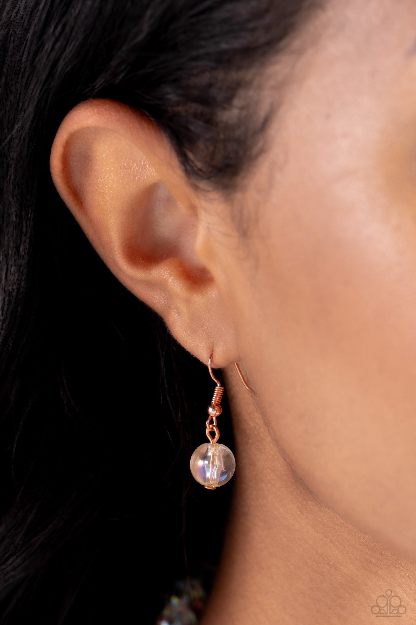 Turn Back the LOCK Copper Necklace - Paparazzi Accessories P2RE-CPSH-228XX