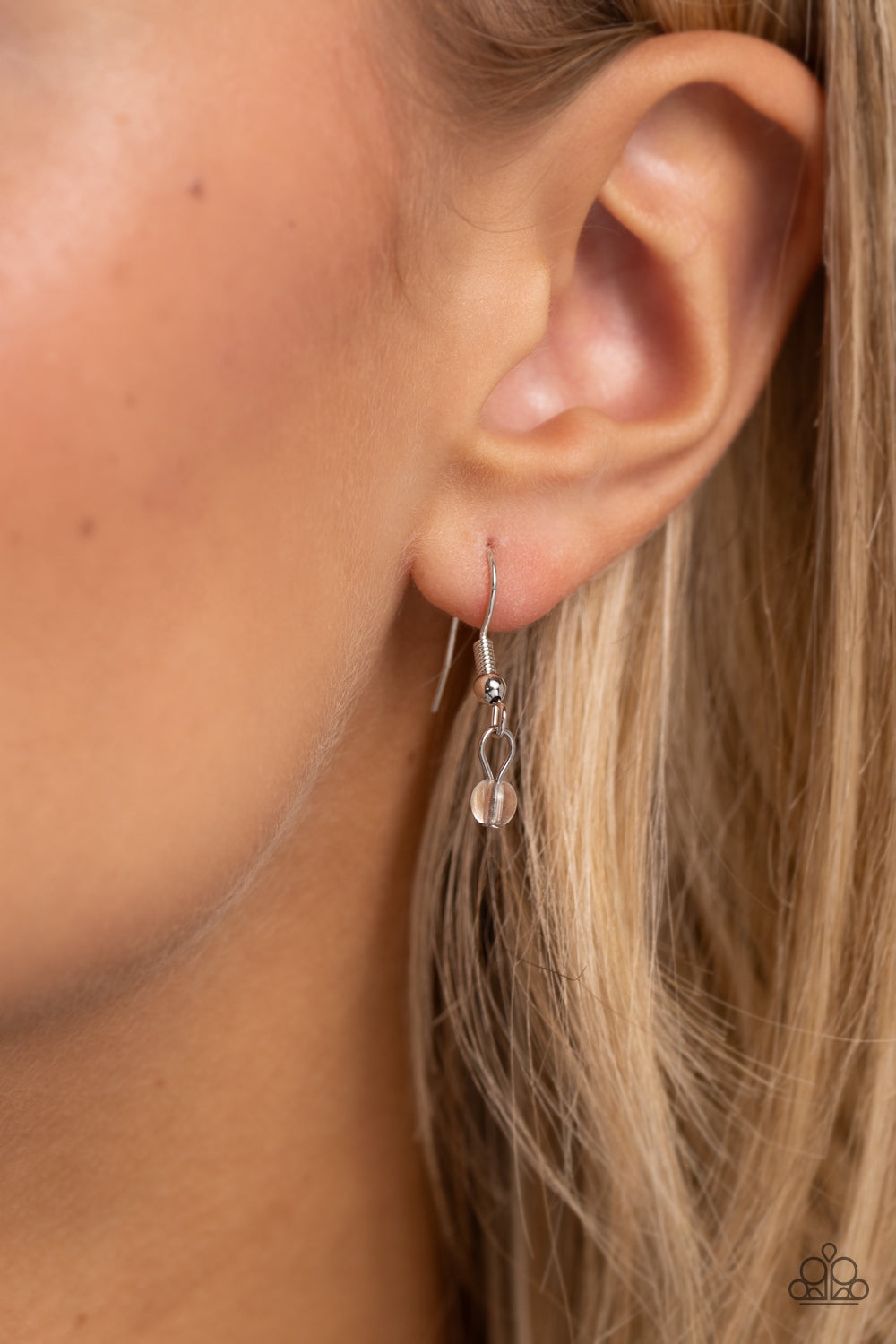 World GLASS Wonder Orange Necklace - Paparazzi Accessories A spring-inspired collection of glassy Tender Peach and Burnt Sienna three-dimensional flowers, glassy green teardrop beads, faceted lemon beads, and glassy, textured green leaves are infused along a strand of shimmery clear beads through an invisible wire, creating a whimsical display. Features an adjustable clasp closure. Sold as one individual necklace. Includes one pair of matching earrings. P2DA-OGXX-082XX