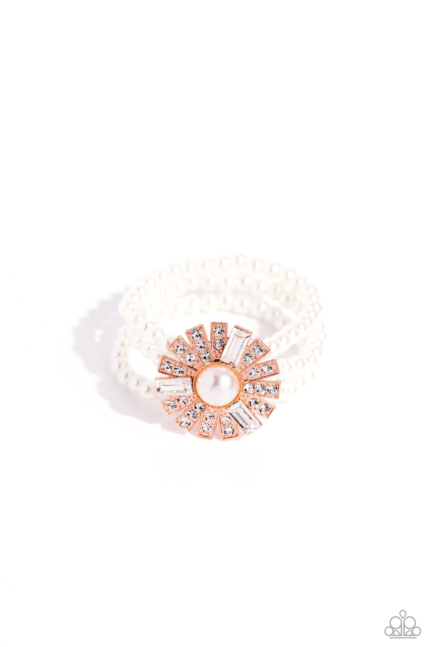 Gifted Gatsby Copper Stretch Bracelet - Paparazzi Accessories