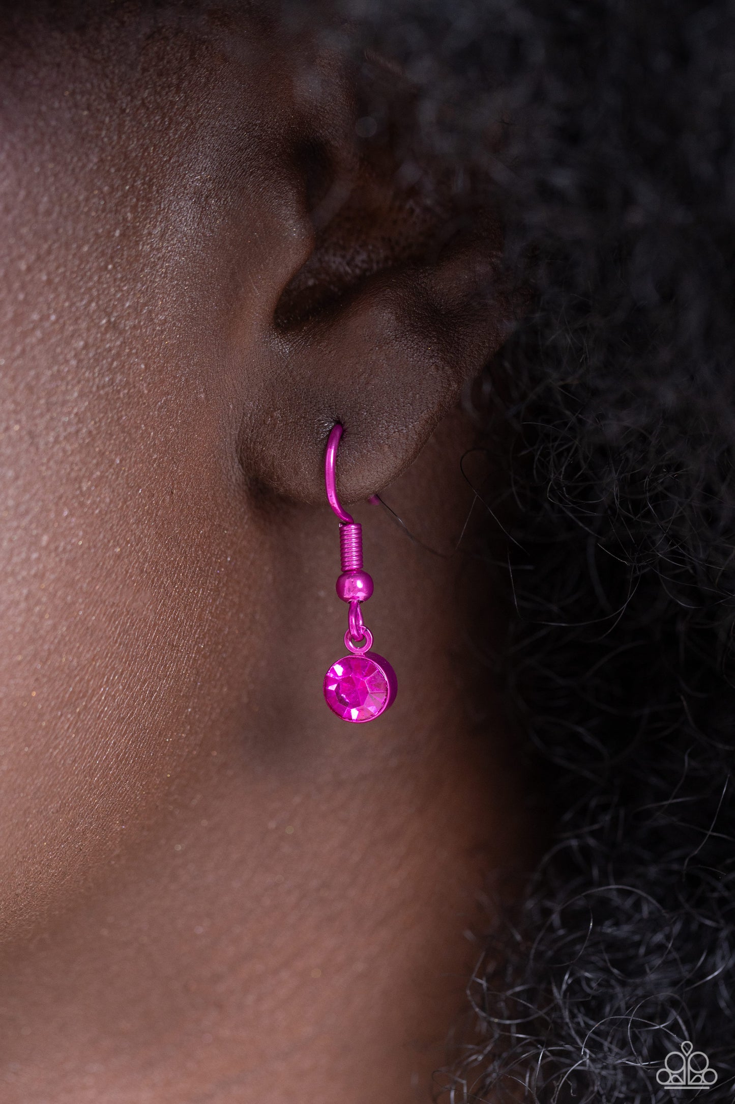 Low-Key Lovestruck Pink Heart Necklace & Bracelet Set - Paparazzi Accessories