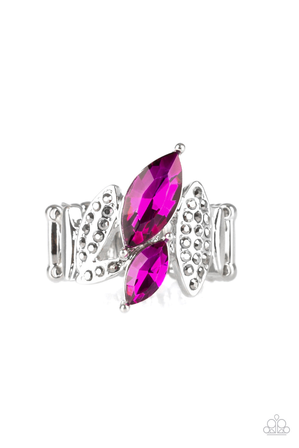 Stay Sassy Pink Ring - Paparazzi Accessories - jazzy-jewels-gems