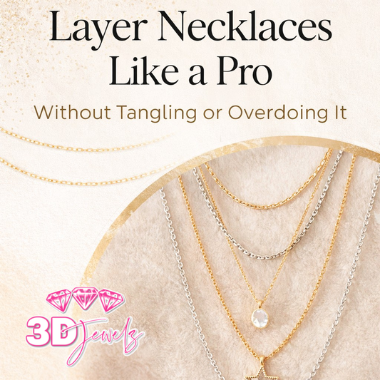 How to layer necklaces without tangling - 3D Jewelz 