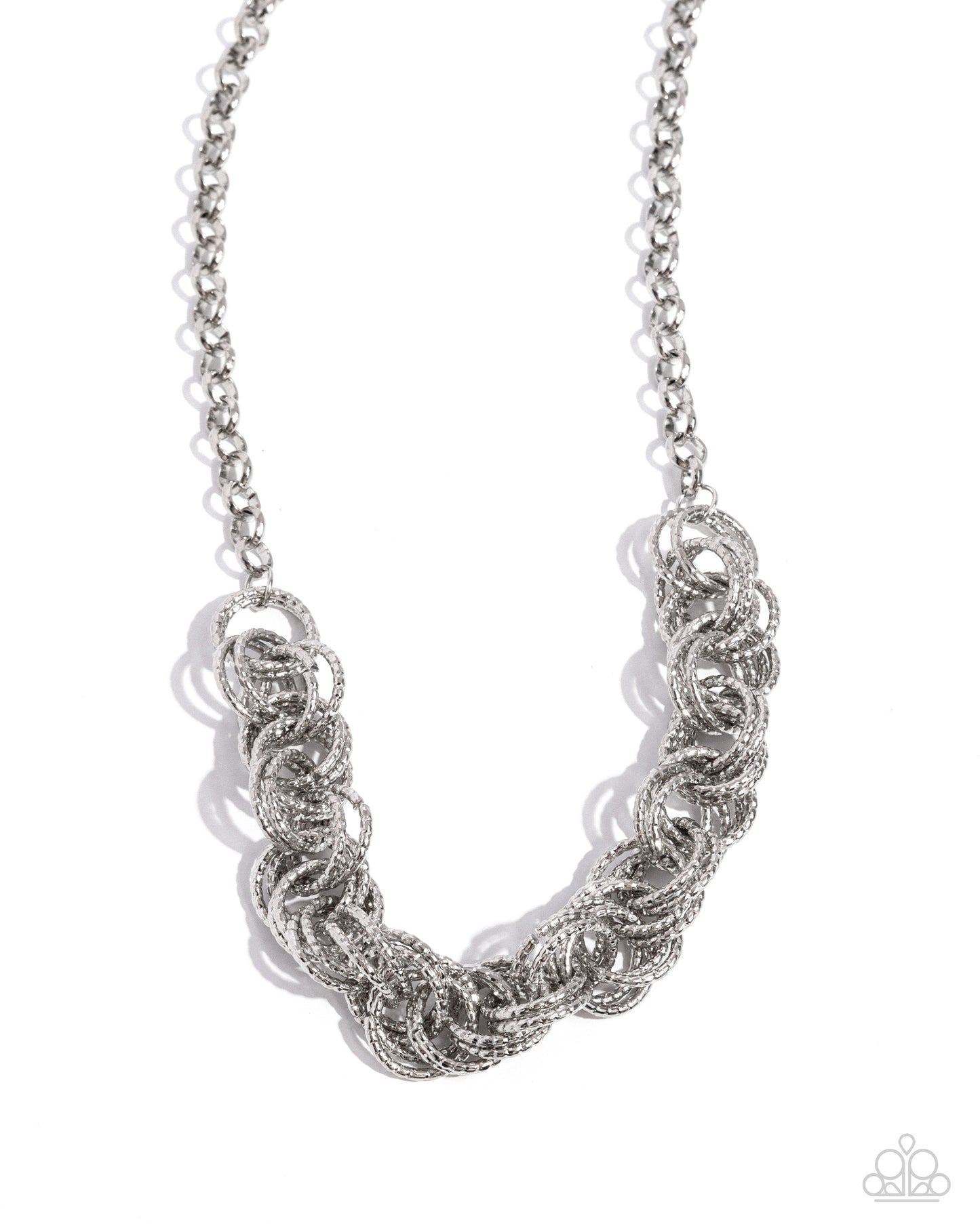Urban Acoustics Silver Necklace & Bracelet Set - Paparazzi Accessories