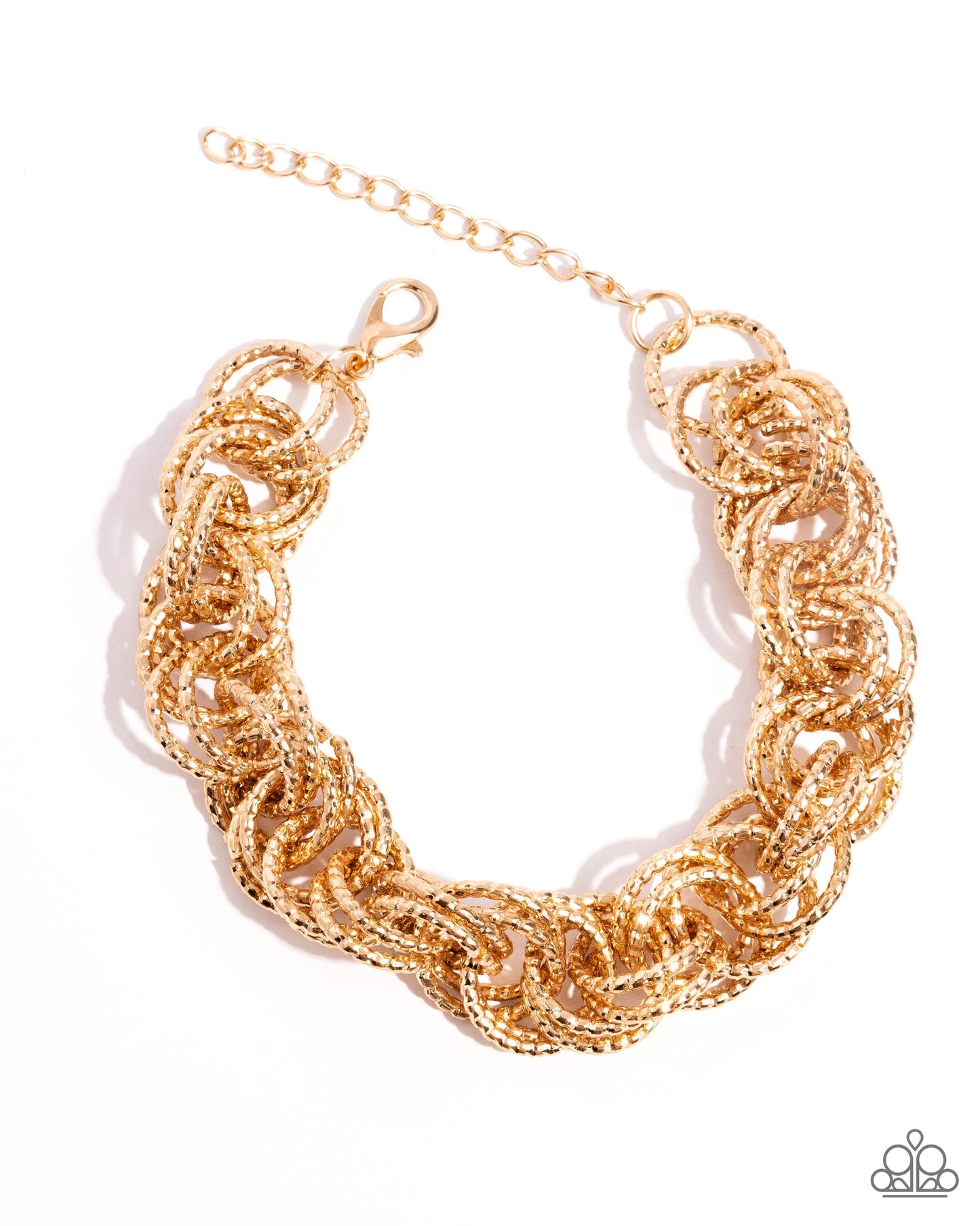Audible Shimmer Gold Bracelet - Paparazzi Accessories
