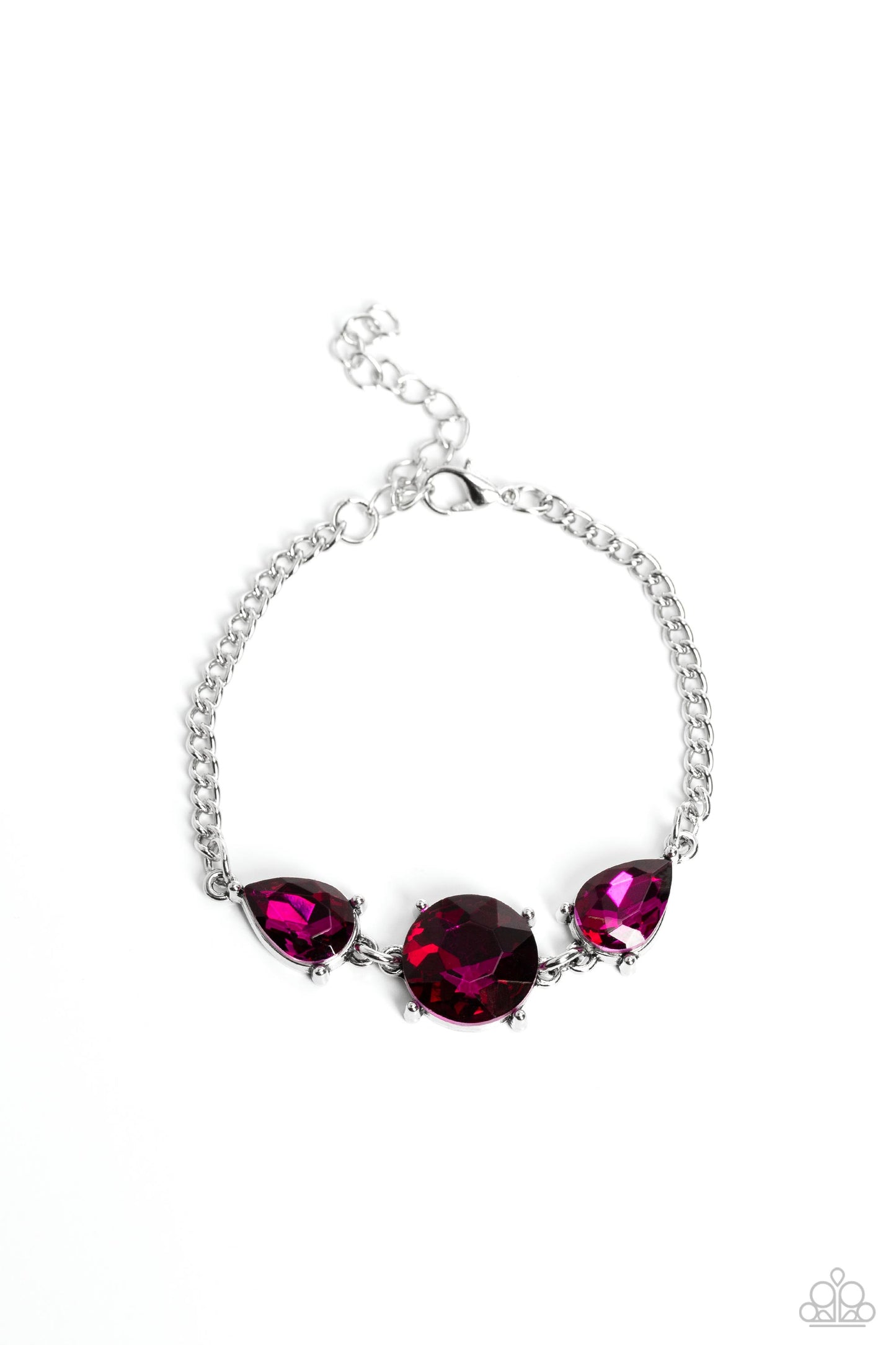 Round Royalty Pink Necklace & Bracelet Set - Paparazzi Accessories