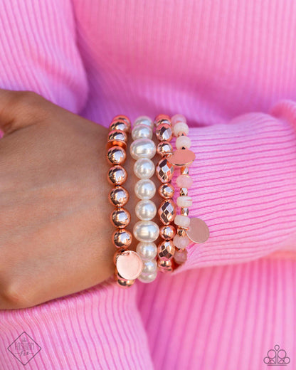 Glimpses of Malibu Copper Complete Trend Blend Fashion Fix Set (May 2024) - Paparazzi Accessories