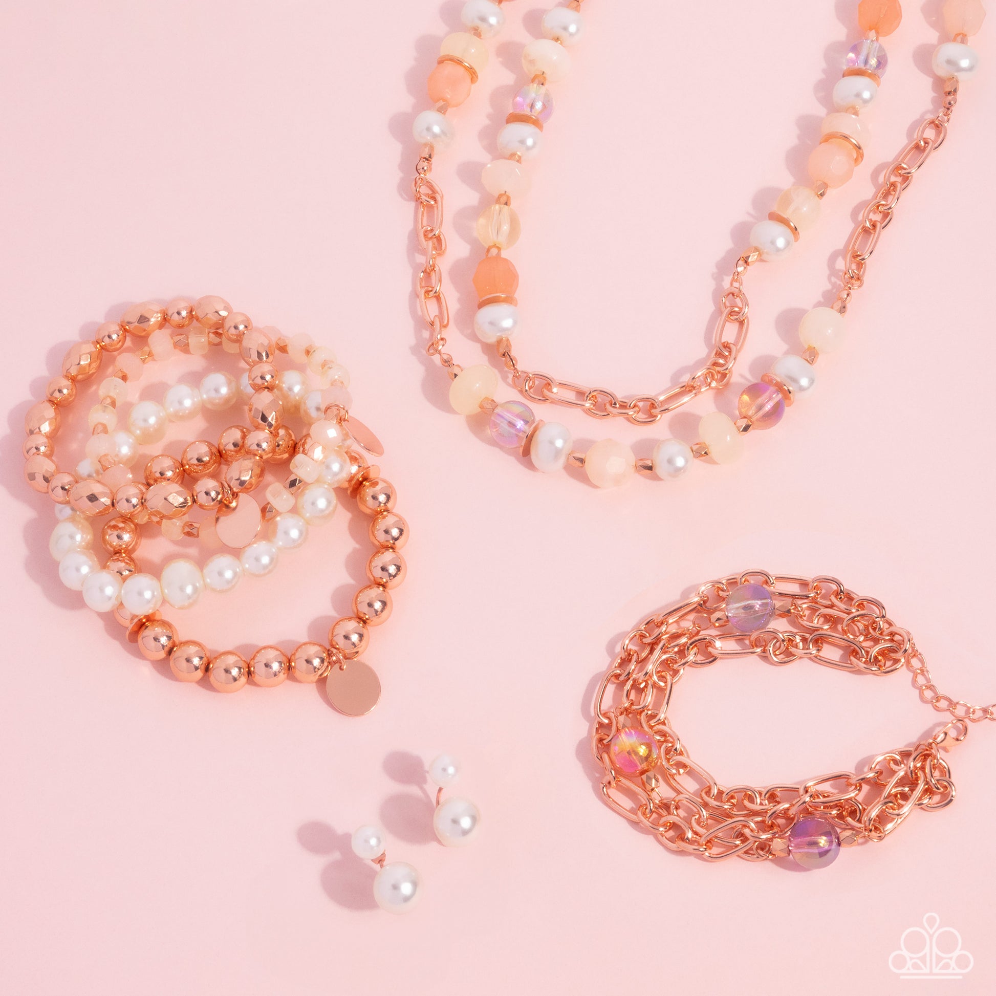 Glimpses of Malibu Copper Complete Trend Blend Fashion Fix Set (May 2024) - Paparazzi Accessories