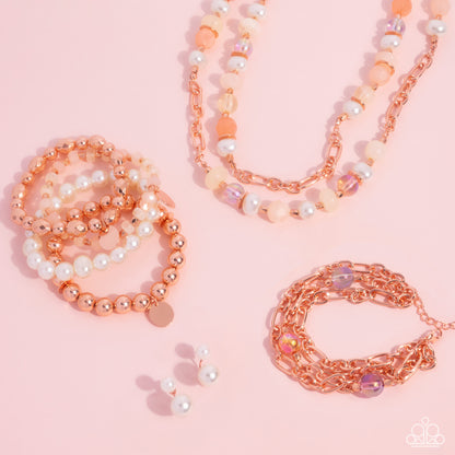 Glimpses of Malibu Copper Complete Trend Blend Fashion Fix Set (May 2024) - Paparazzi Accessories