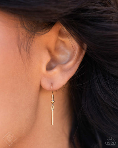 Linear Leap Gold Necklace - Paparazzi Accessories