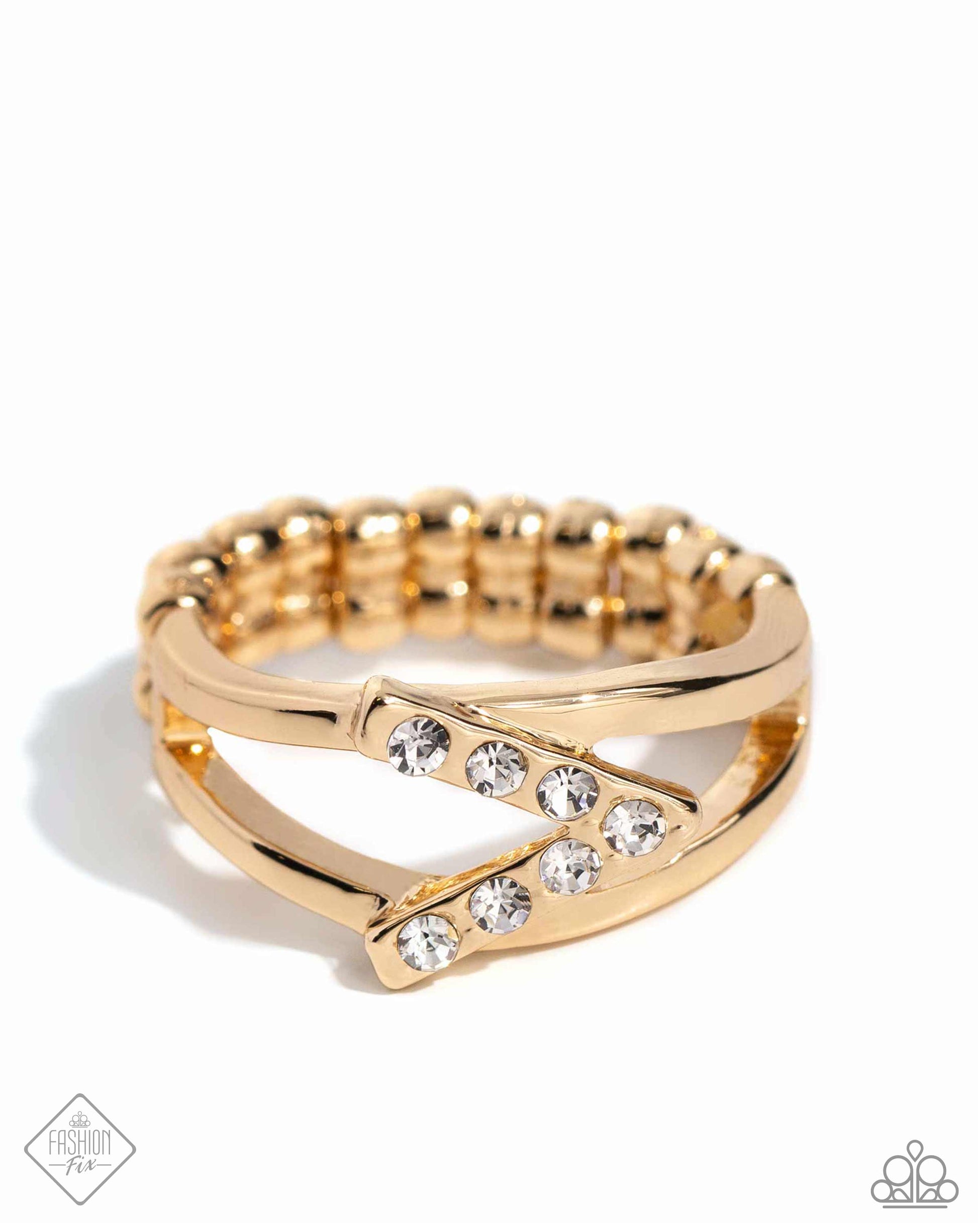Linear Law Gold Ring - Paparazzi Accessories
