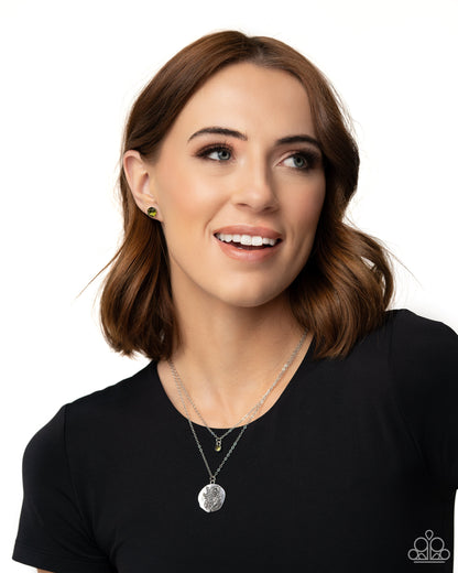 Breathtaking Birthstone Green Peridot Post Earring - Paparazzi Accessories