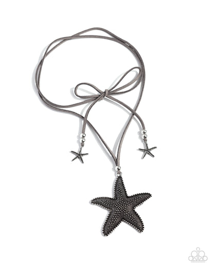 Starfish Sentiment Silver Choker Necklace - Paparazzi Accessories