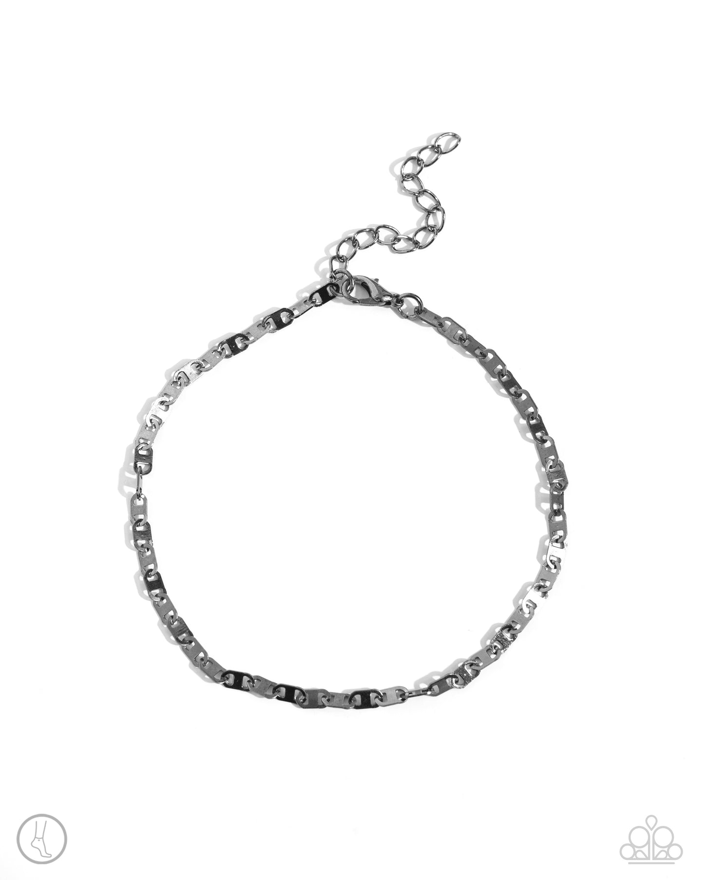 Linked Legacy Black Anklet - Paparazzi Accessories