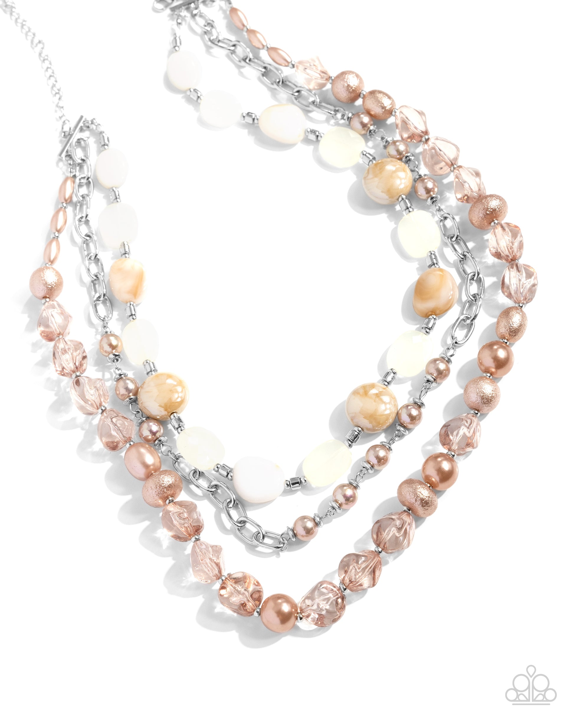 Essential Elegance Brown Necklace & Bracelet Set - Paparazzi Accessories
