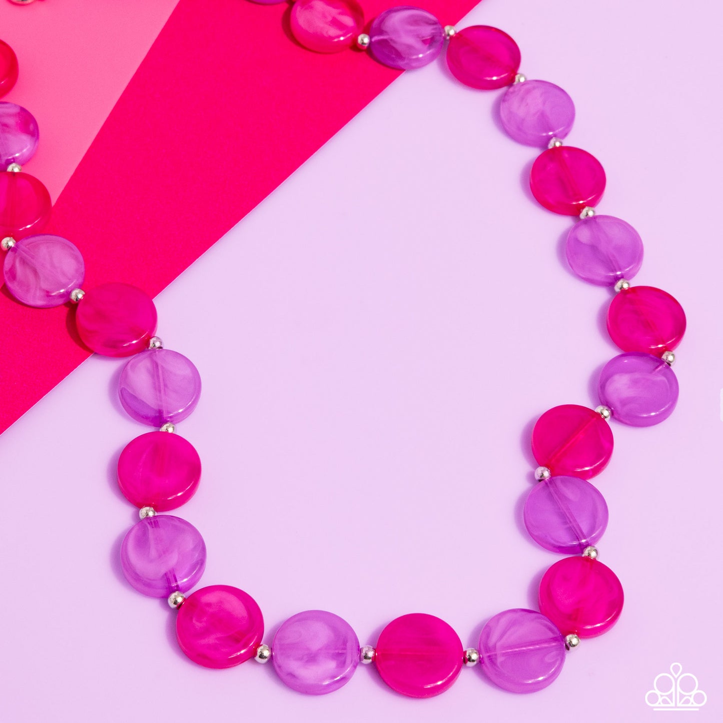 Bright Backdrop Purple Necklace - Paparazzi Accessories