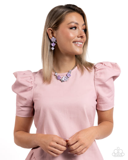 Get The Complete Look! Earring: "Balanced Bouquet - Purple" (Sold Separately)