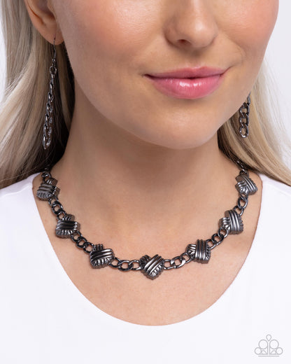Mingling Medley Black Necklace - Paparazzi Accessories