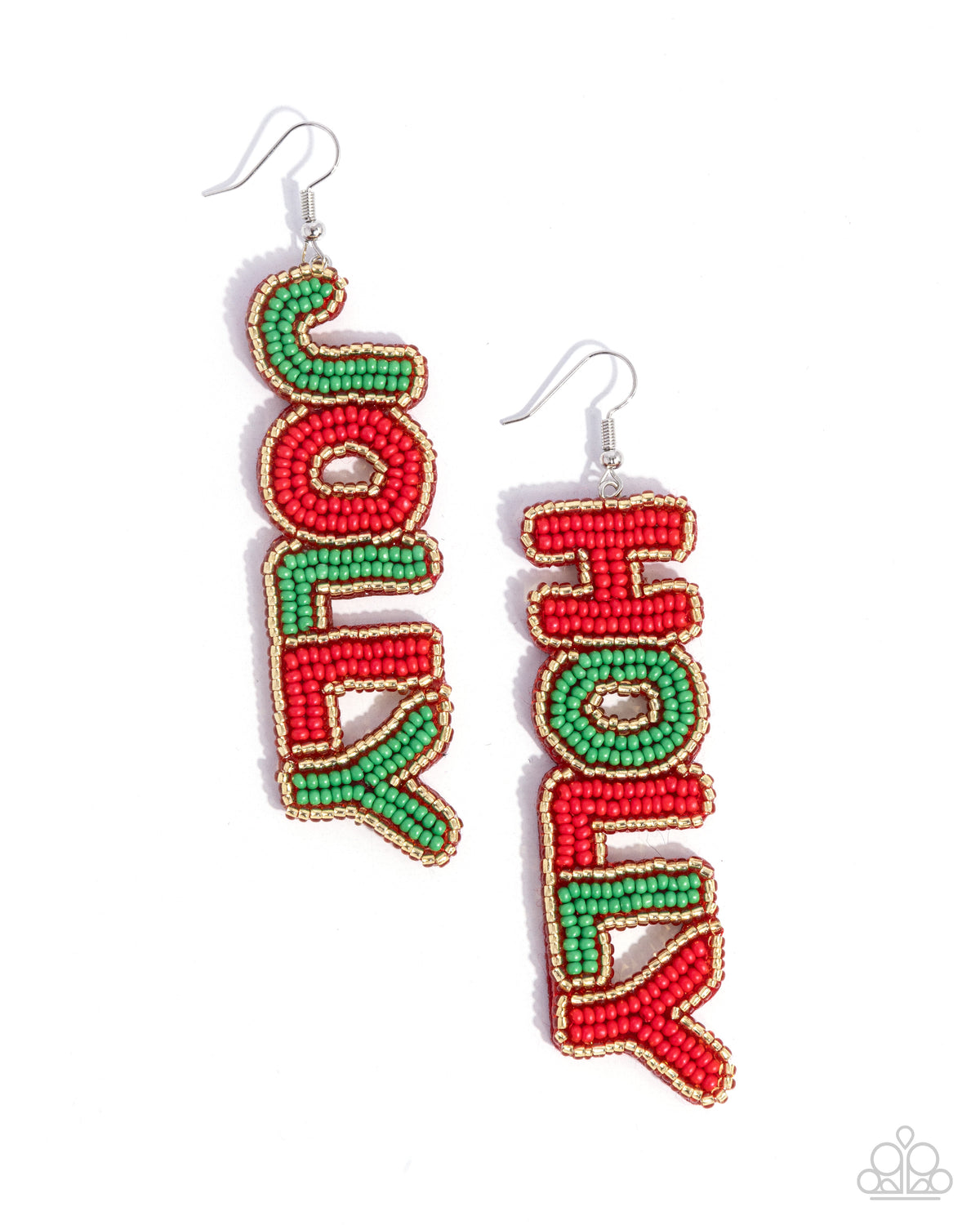 Jolly Holiday Multi Christmas Earring - Paparazzi Accessories