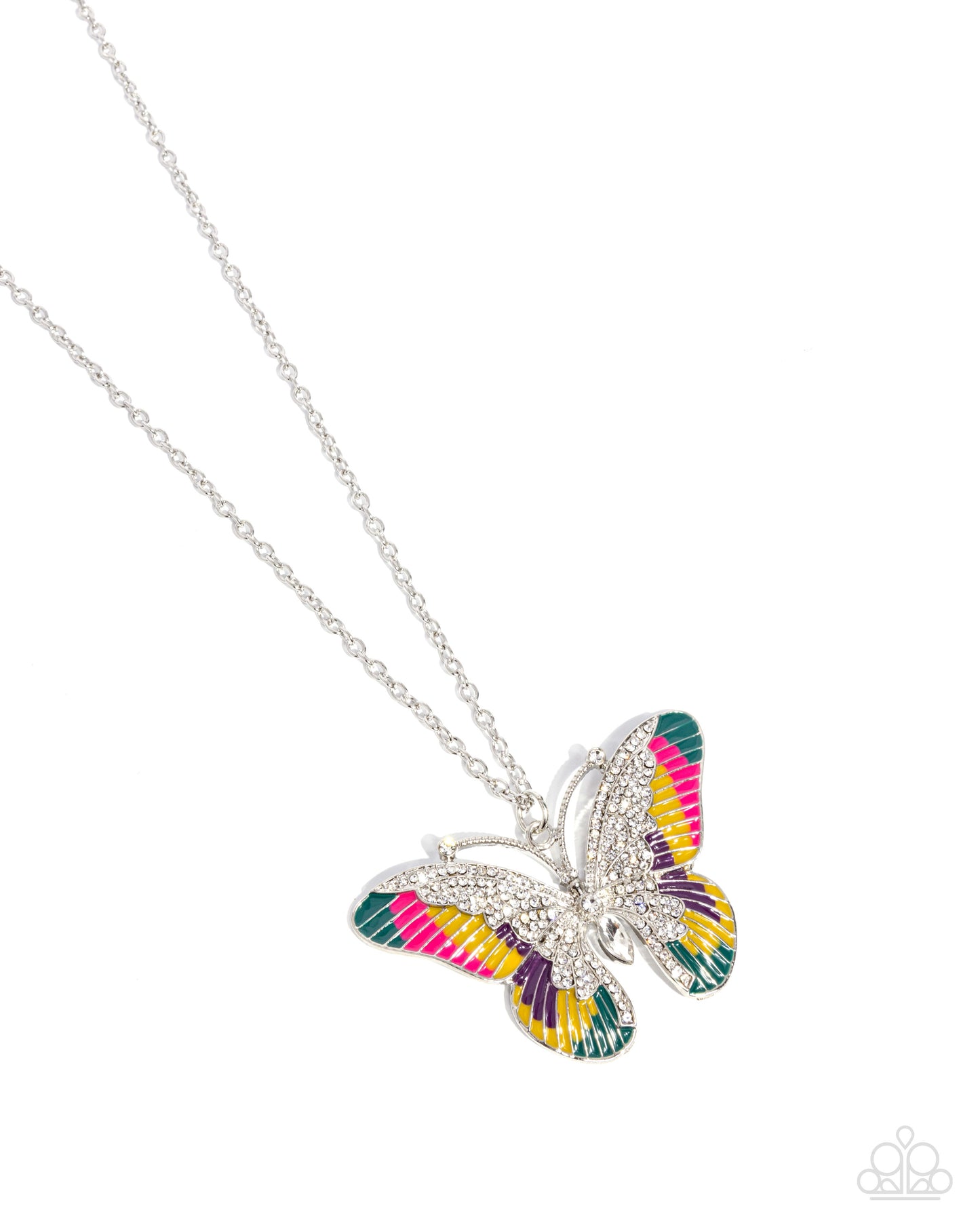 Papillon Pizzazz Yellow Butterfly Necklace - Paparazzi Accessories