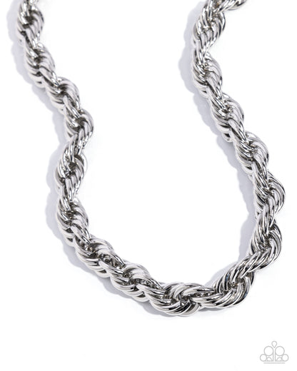 Complete Curves Silver Necklace - Paparazzi Accessories