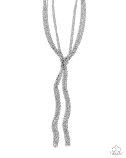 Fortunate Freedom Silver Necklace - Paparazzi Accessories