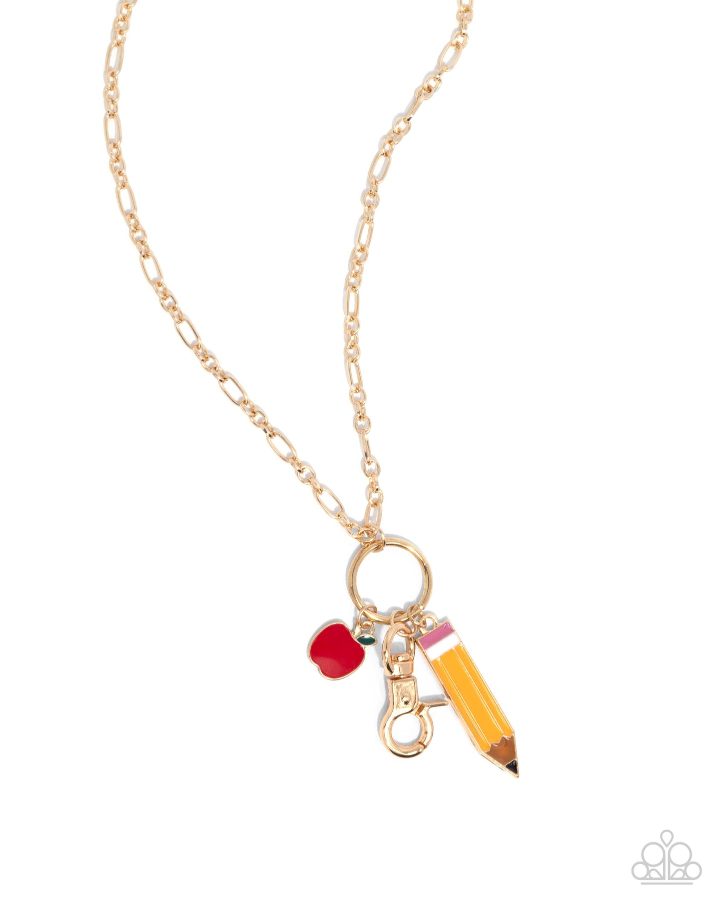 First Day of School Gold Lanyard - Paparazzi Accessories