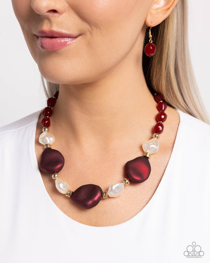 Forever Feature Red Necklace - Paparazzi Accessories