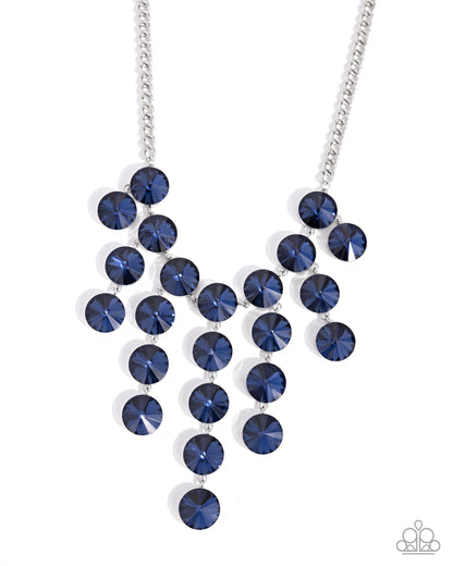 Spotlight Stunner Blue Necklace - Paparazzi Accessories