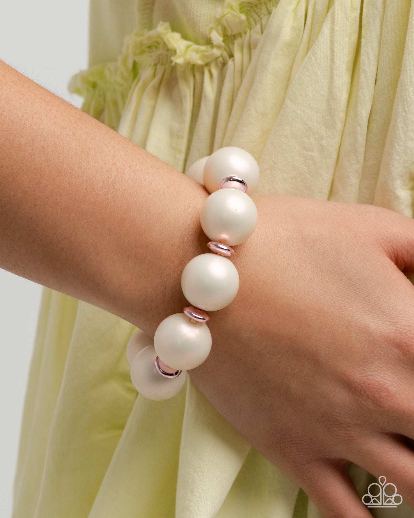 Pearl Platoon Pink Complete Look Necklace and Bracelet Set - Paparazzi Accessories