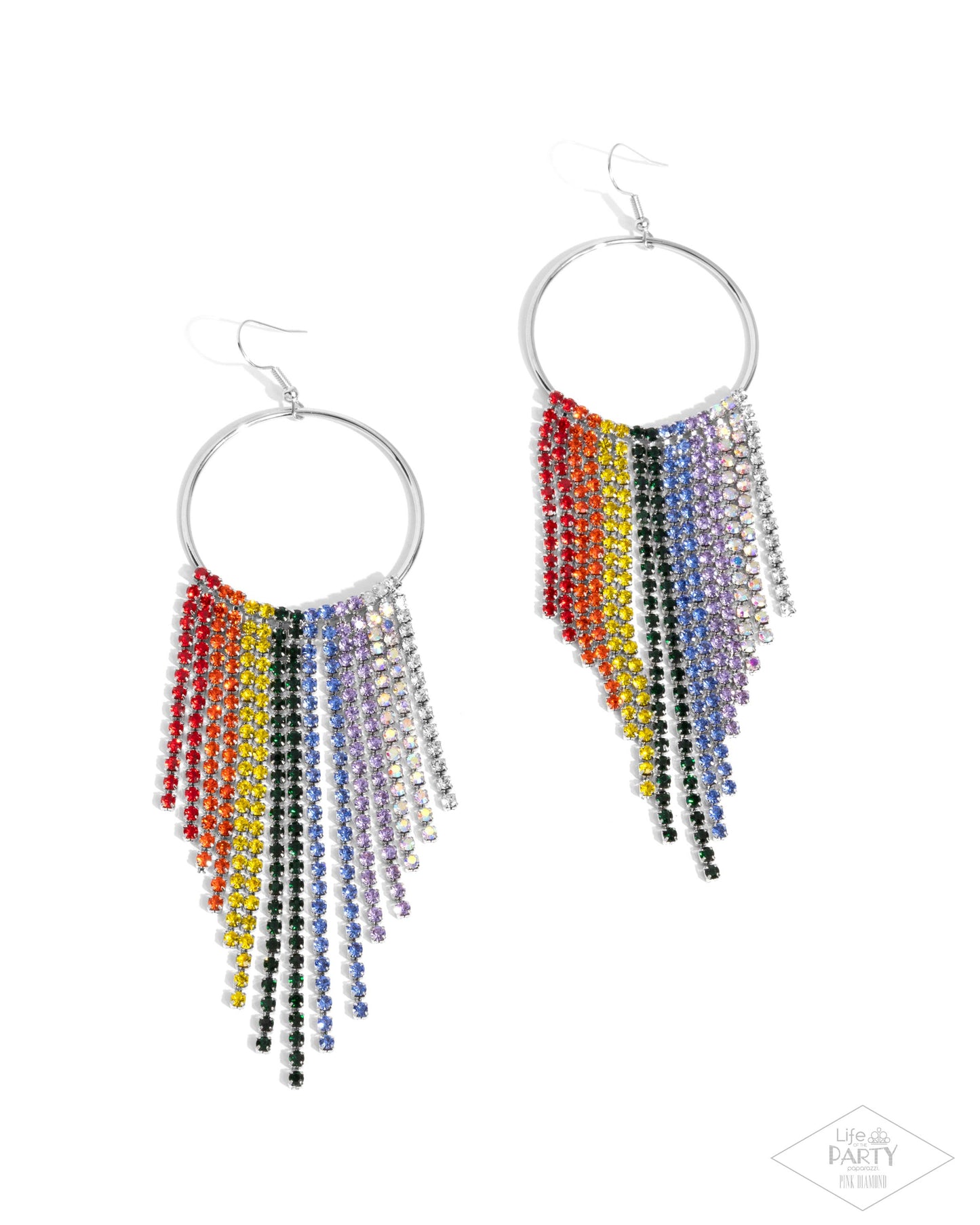 Streamlined Shimmer Multi Earring - Paparazzi Accessories