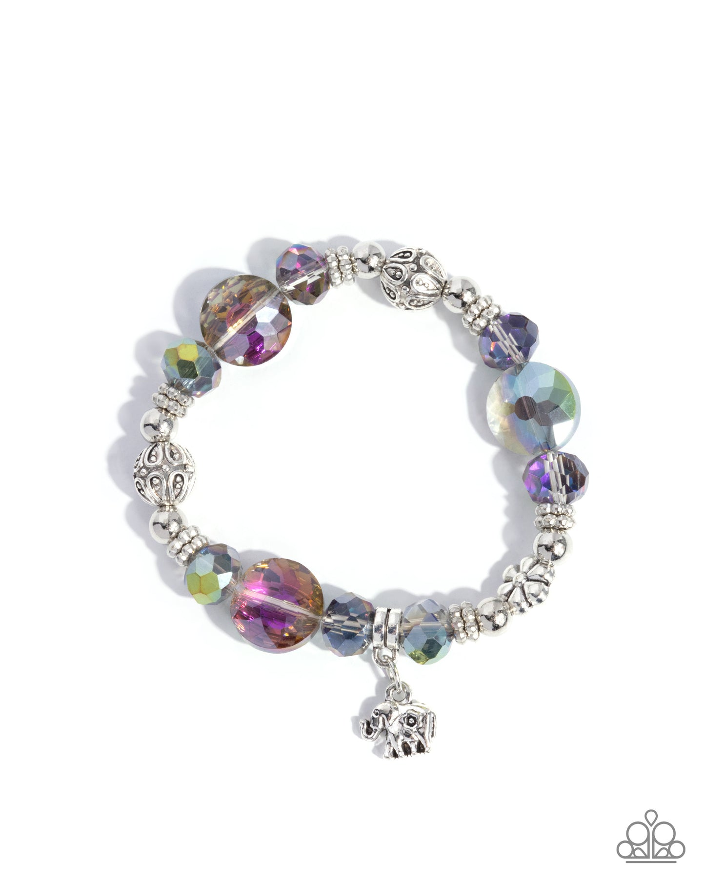 Zoology Degree Green Elephant Stretch Bracelet - Paparazzi Accessories