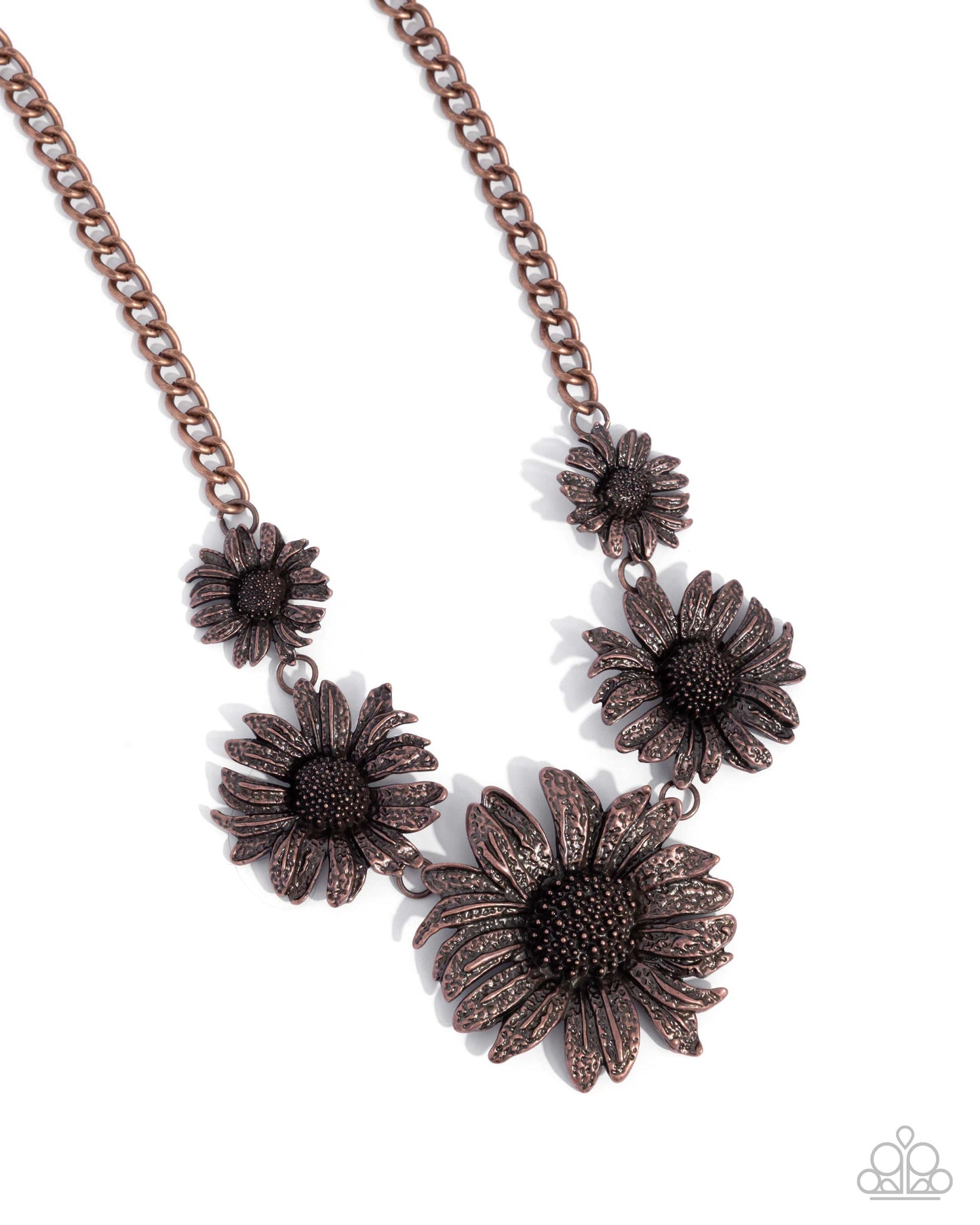 Sunflower Spring Copper Necklace - Paparazzi Accessories