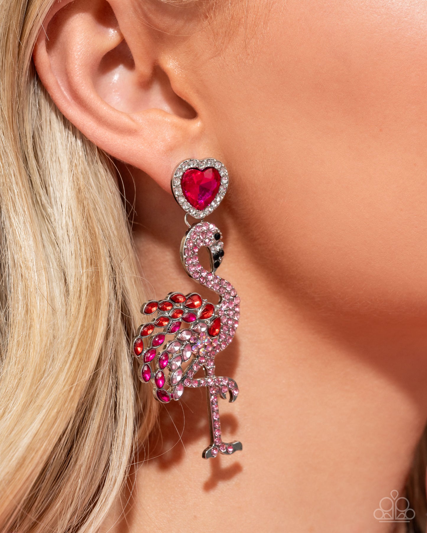 Flamingo Freestyle Pink Post Earring (LOP January 2025) - Paparazzi Accessories