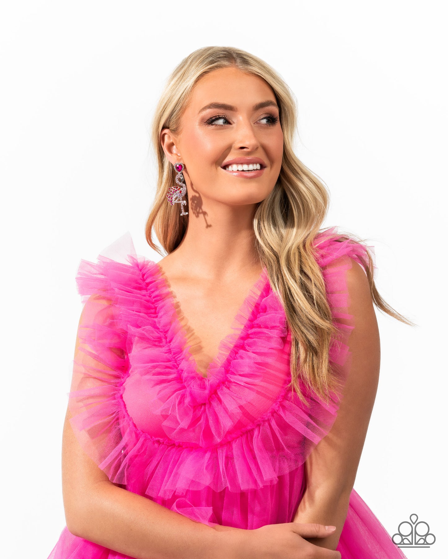 Flamingo Freestyle Pink Post Earring (LOP January 2025) - Paparazzi Accessories