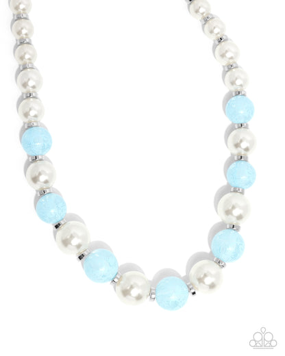 Lacy Lady Blue Complete Look Necklace & Bracelet Set - Paparazzi Accessories