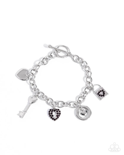 Momentary Bliss Purple Complete Look Necklace & Bracelet Set - Paparazzi Accessories