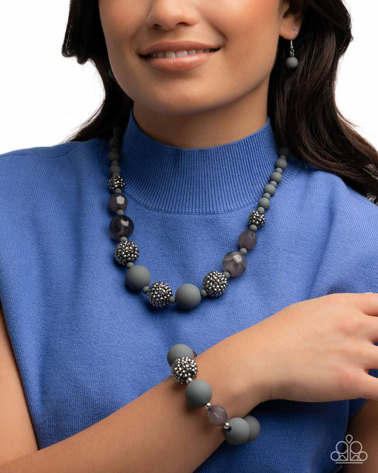 Hematite Hallmark Silver Complete Look - Paparazzi Accessories